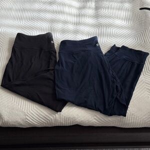 lululemon athletica Black and Navy Track Pants